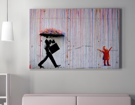 Wallity Lienzo Decorativo Banksy WY64 70 x 100 cm